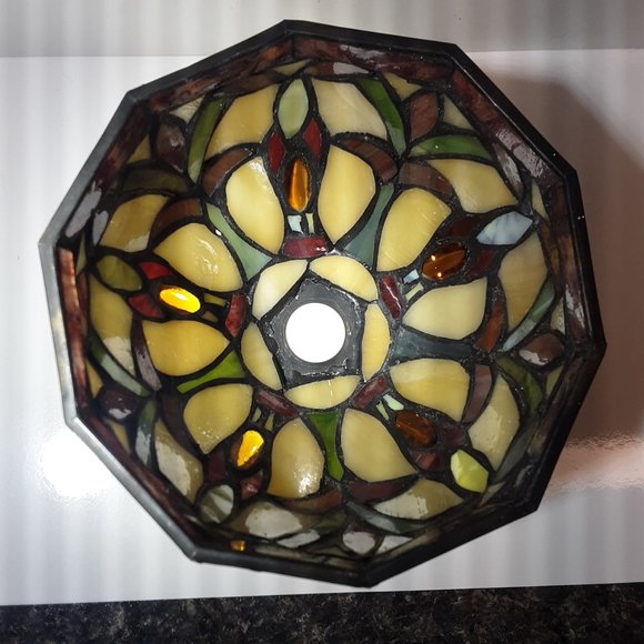 Tiffany Style Glass Lamp Shade - Picture 2 of 10